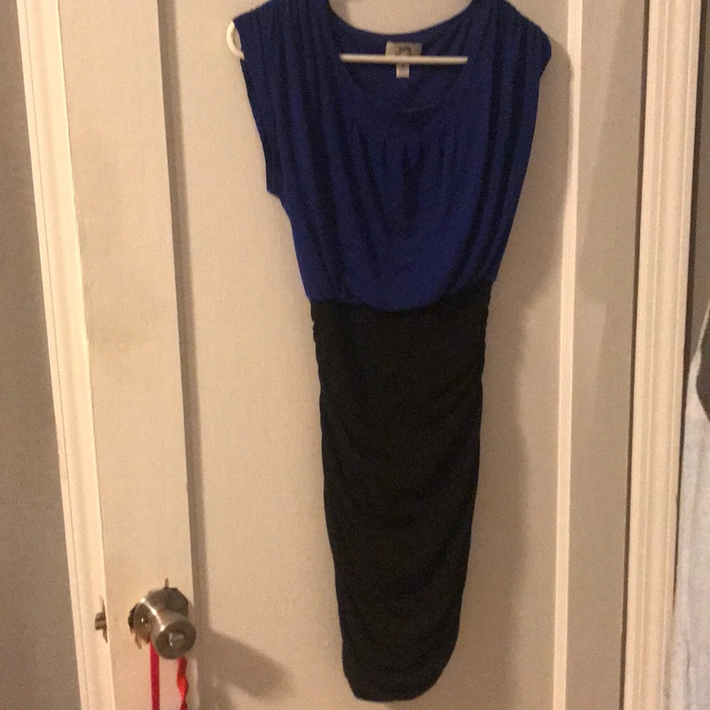 Color block cocktail dress